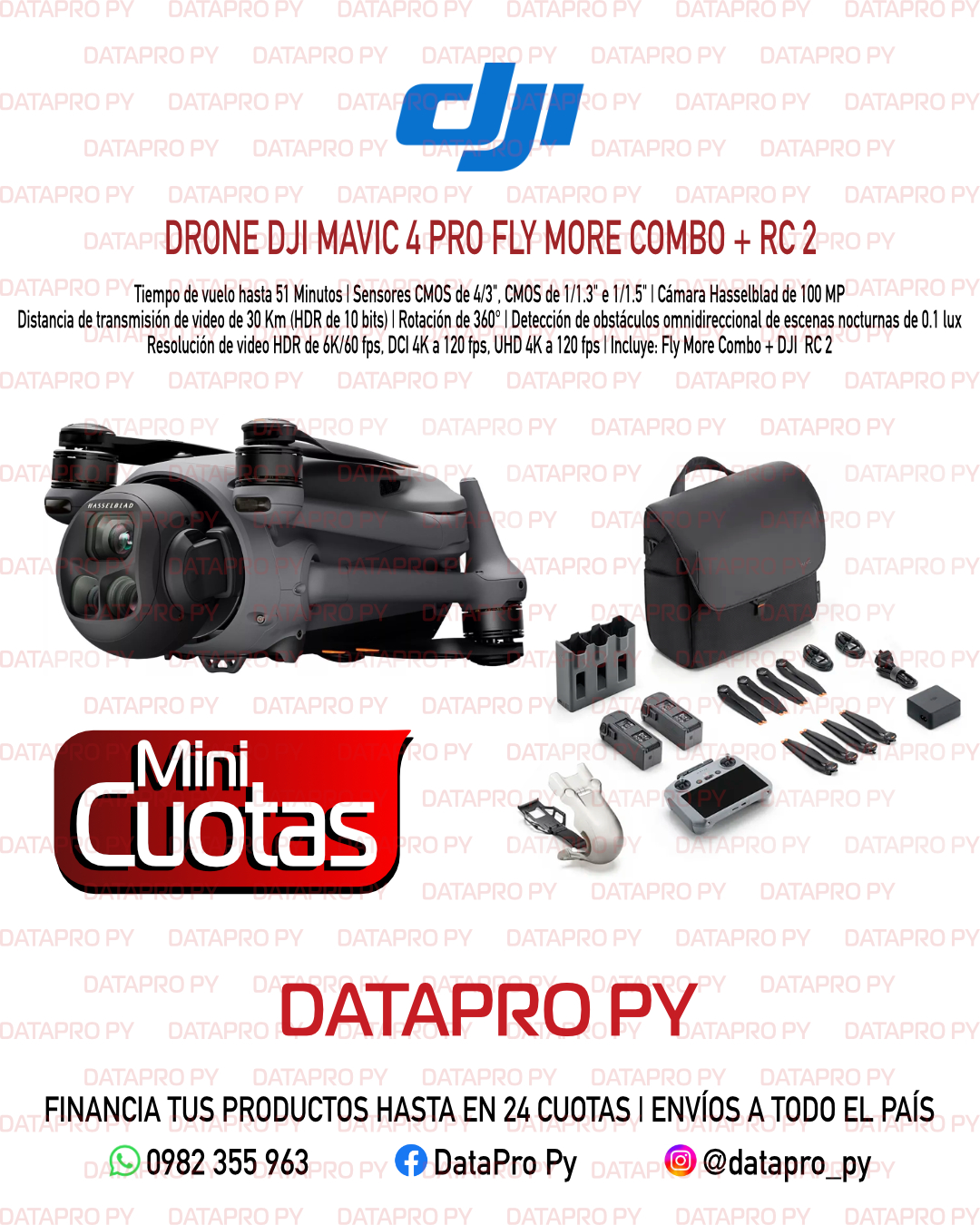 Drone DJI Mavic 4 Pro Fly More Combo + RC2 Drone DJI Mavic 4 Pro Fly More Combo + RC2